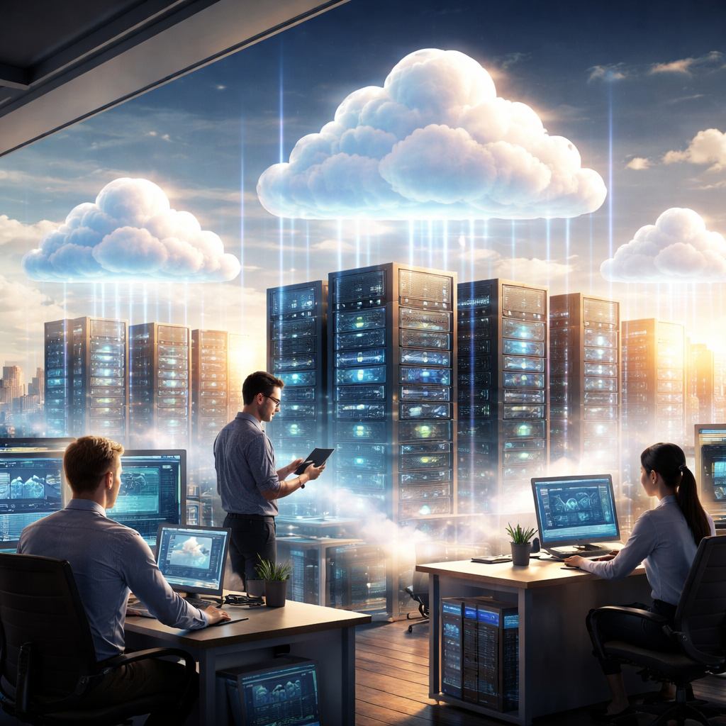 Illustration of innovative cloud infrastructure for 2026 businesses in Australia