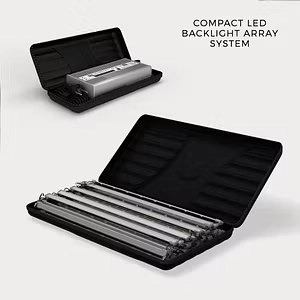 Compact LED backlight array system for WaveLight® Casonara, enhancing illuminated display solutions at trade shows.